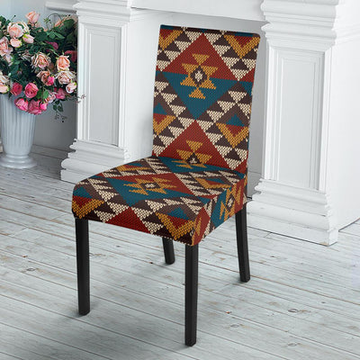 Knit Aztec Tribal Dining Chair Slipcover-JORJUNE.COM