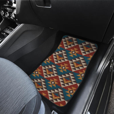 Knit Aztec Tribal Front and Back Car Floor Mats