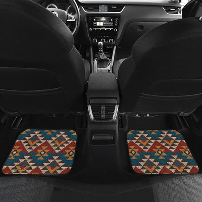 Knit Aztec Tribal Front and Back Car Floor Mats