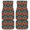 Knit Aztec Tribal Front and Back Car Floor Mats