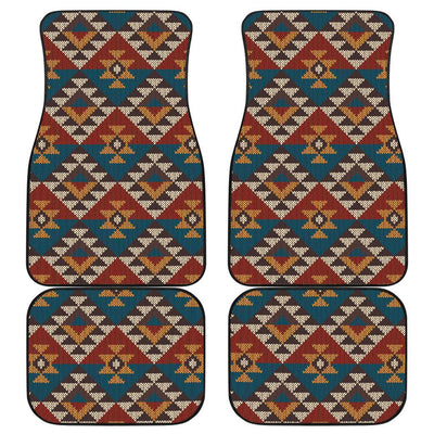 Knit Aztec Tribal Front and Back Car Floor Mats