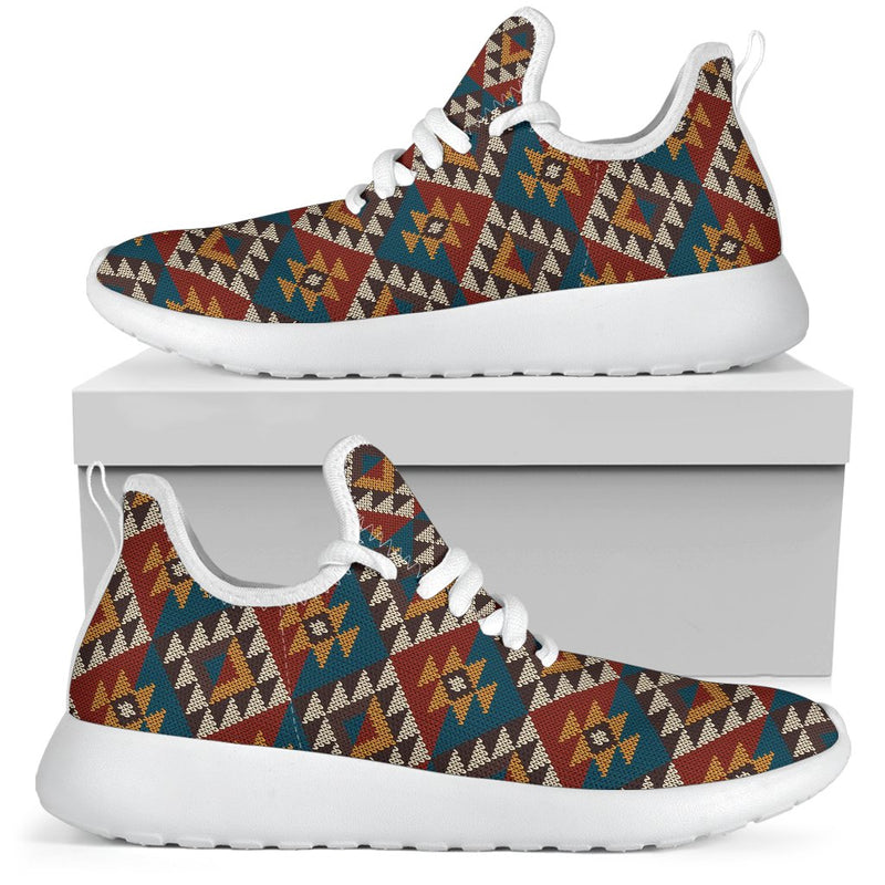 Knit Aztec Tribal Mesh Knit Sneakers Shoes