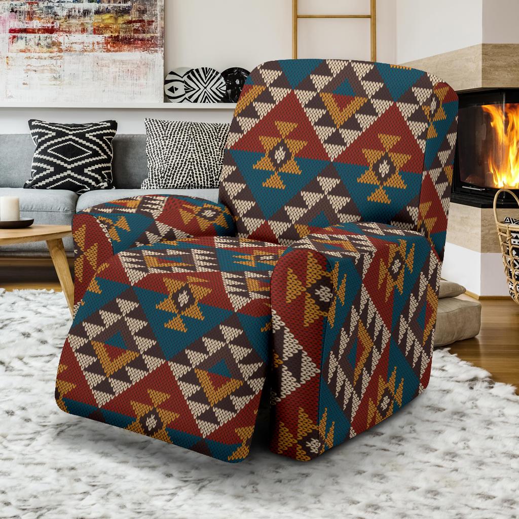 Knit Aztec Tribal Recliner Slipcover-JORJUNE.COM