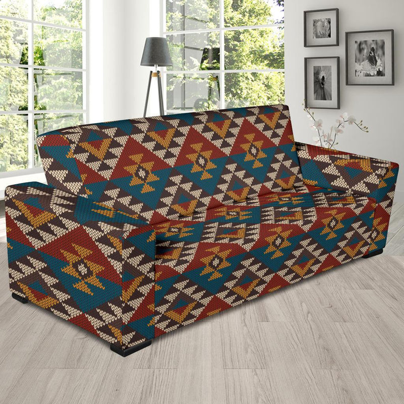 Knit Aztec Tribal Sofa Slipcover-JORJUNE.COM