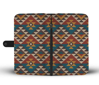 Knit Aztec Tribal Wallet Phone case