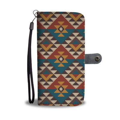 Knit Aztec Tribal Wallet Phone case