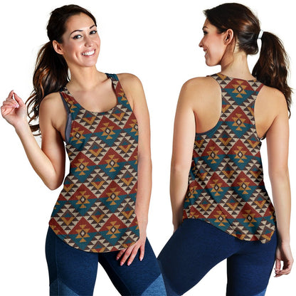 Knit Aztec Tribal Women Racerback Tank Top