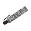 Knit Black White Camo Print Automatic Foldable Umbrella