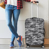 Knit Black White Camo Camouflage Print Luggage Cover Protector