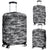 Knit Black White Camo Camouflage Print Luggage Cover Protector