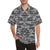 Knit Black White Camo Print Men Hawaiian Shirt