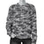 Knit Black White Camo Print Women Crewneck Sweatshirt