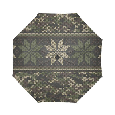Knit Camo Automatic Foldable Umbrella