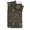 Knit Camouflage Camo Duvet Cover Bedding Set