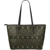 Knit Camouflage Camo Large Leather Tote Bag