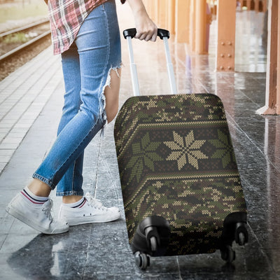 Knit Camouflage Camo Luggage Cover Protector