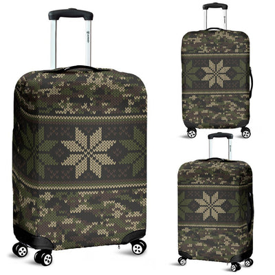 Knit Camouflage Camo Luggage Cover Protector