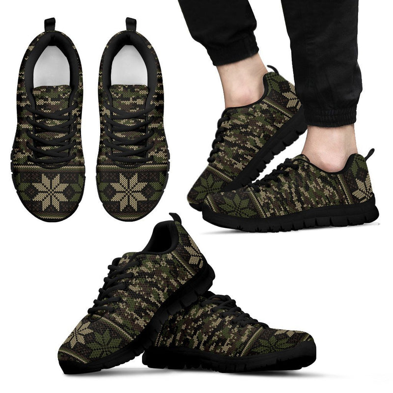 Knit Camouflage Camo Men Sneakers