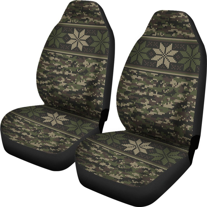 Knit Camouflage Camo Universal Fit Car Seat Covers