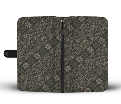 Knit Camouflage Camo Wallet Phone Case