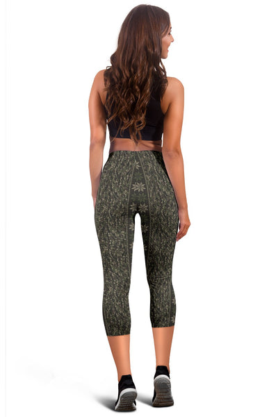 Knit Camo Women Capris