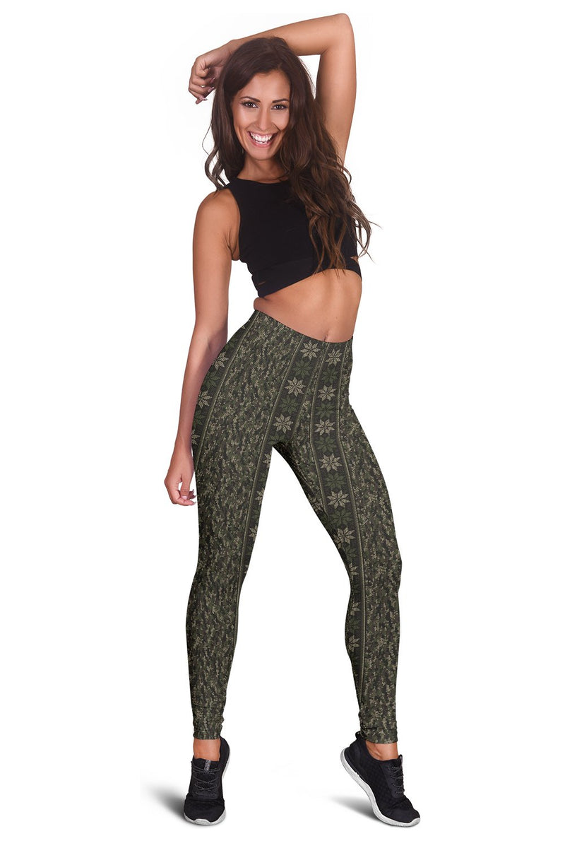 Knit Camo Women Leggings