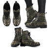 Knit Camouflage Camo Women & Men Leather Boots