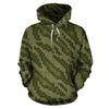 Knit Green Camo Camouflage Print All Over Print Hoodie