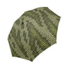 Knit Green Camo Print Automatic Foldable Umbrella