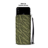 Knit Green Camo Camouflage Print Wallet Phone Case