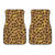 Knit Leopard Print Car Floor Mats