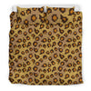 Knit Leopard Print Duvet Cover Bedding Set