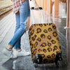 Knit Leopard Print Luggage Cover Protector