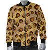 Knit Leopard Print Men Casual Bomber Jacket