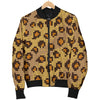 Knit Leopard Print Men Casual Bomber Jacket