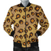 Knit Leopard Print Men Casual Bomber Jacket