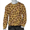 Knit Leopard Print Men Crewneck Sweatshirt