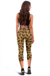 Knit Leopard Print Women Capris