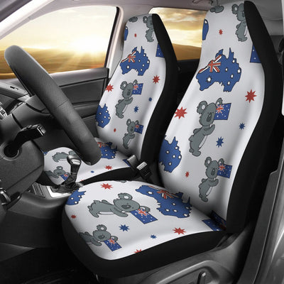 Koala Australia Day Themed Design Universal Fit Car Seat Covers