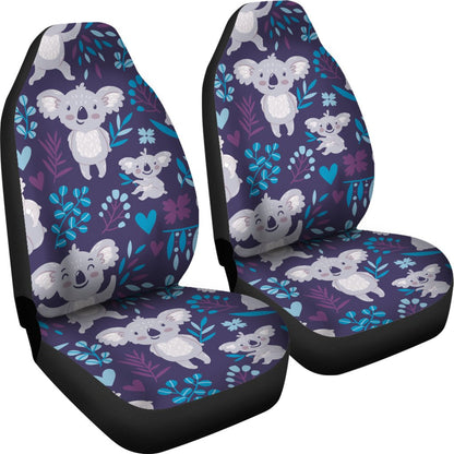 Koala Cute Themed Design Print Universal Fit Car Seat Covers