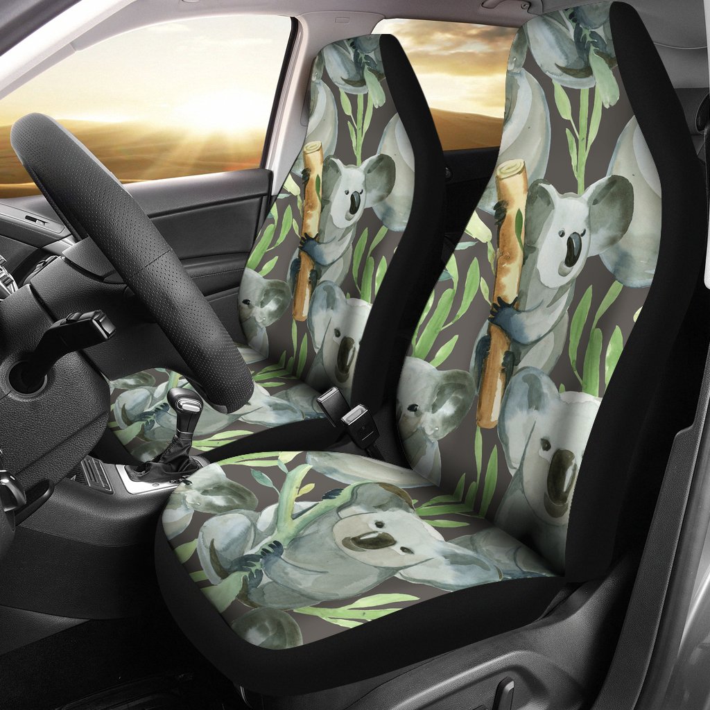 Koala Pattern Design Print Universal Fit Car Seat Covers