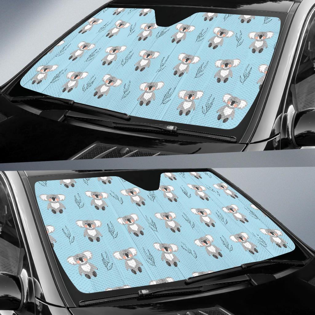 Koala Pattern Print Design 01 Car Sun Shades-JORJUNE.COM
