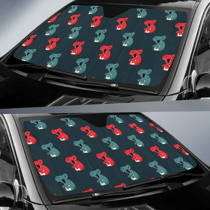 Koala Pattern Print Design 02 Car Sun Shades-JORJUNE.COM