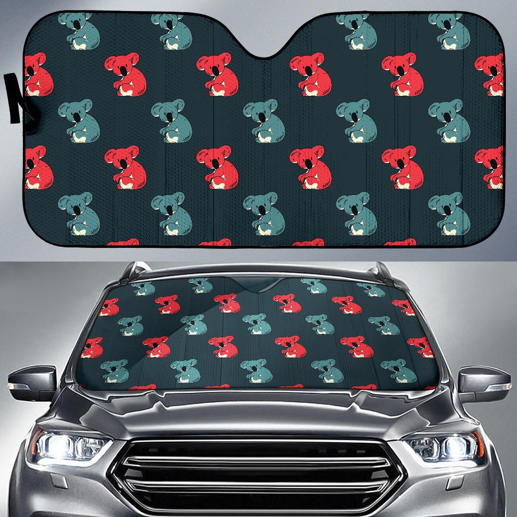 Koala Pattern Print Design 02 Car Sun Shades-JORJUNE.COM