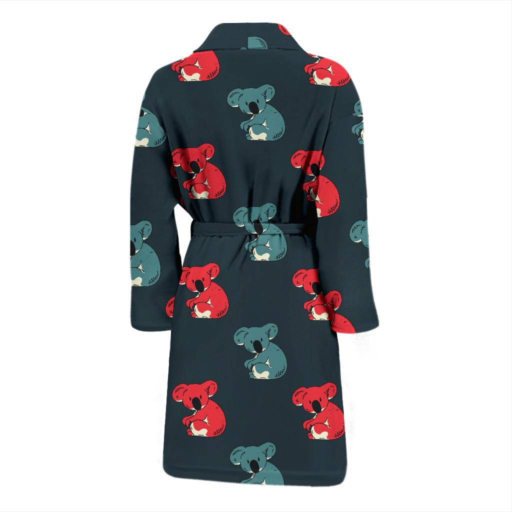 Koala Pattern Print Design 02 Men Bathrobe-JORJUNE.COM