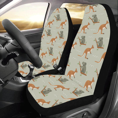 Koala Pattern Print Design 03 Car Seat Covers (Set of 2)-JORJUNE.COM