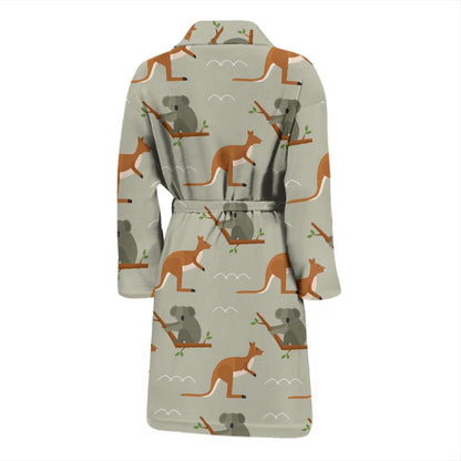 Koala Pattern Print Design 03 Men Bathrobe-JORJUNE.COM