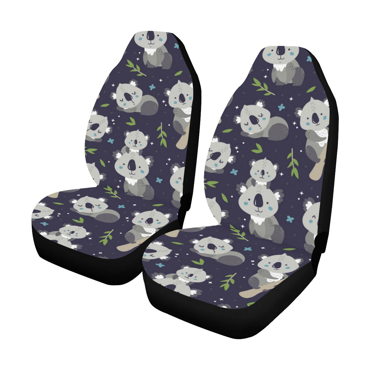 Koala Pattern Print Design 04 Car Seat Covers (Set of 2)-JORJUNE.COM