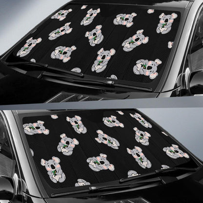 Koala Pattern Print Design 05 Car Sun Shades-JORJUNE.COM