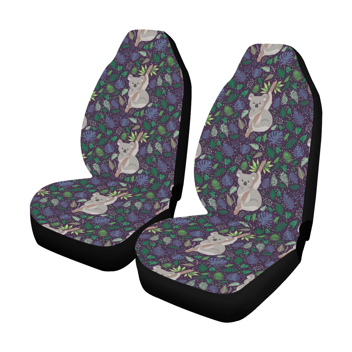 Koala Pattern Print Design 06 Car Seat Covers (Set of 2)-JORJUNE.COM